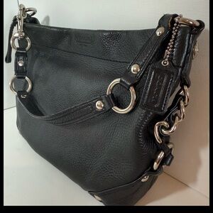 Coach Vintage  Brooke Black Leather Shoulder Bag